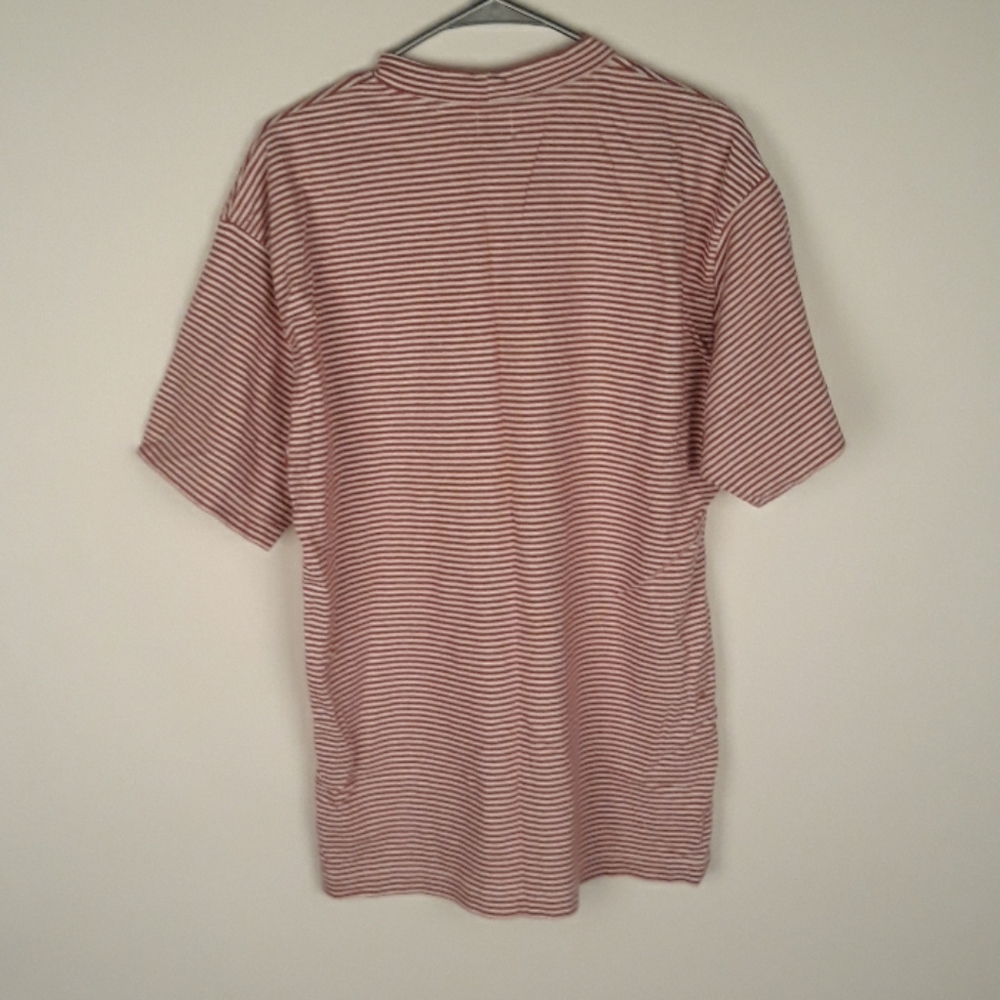 GUESS Vintage Rare Red Striped Shirt Asap Rocky Mens Medium Short Sleeve T Shirt - Picture 6 of 8